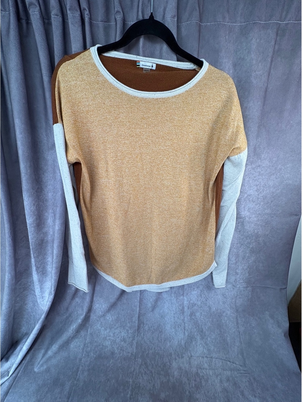 Smartwool Wool Blend Colorblock Sweater Top Size L